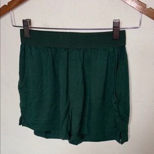 High Waist Green Intimates Sleepwear Shorts
